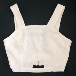White crop top NWT
